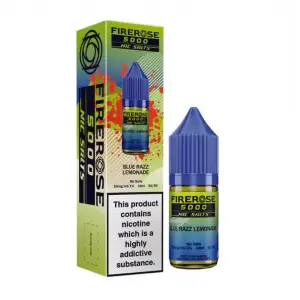 Blue Razz Lemonade Nic Salt E-Liquid by Firerose 5000 Nic salt 10ml